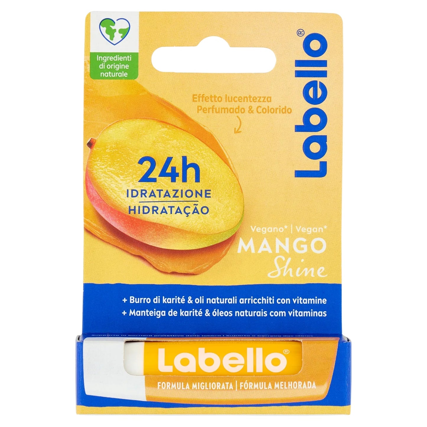 LABELLO VEGAN MANGO SHINE 5,5ML 24H IDRATAZIONE