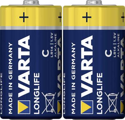 VARTA LONGLIFE 1/2 TORCIA C LR14 2PZ