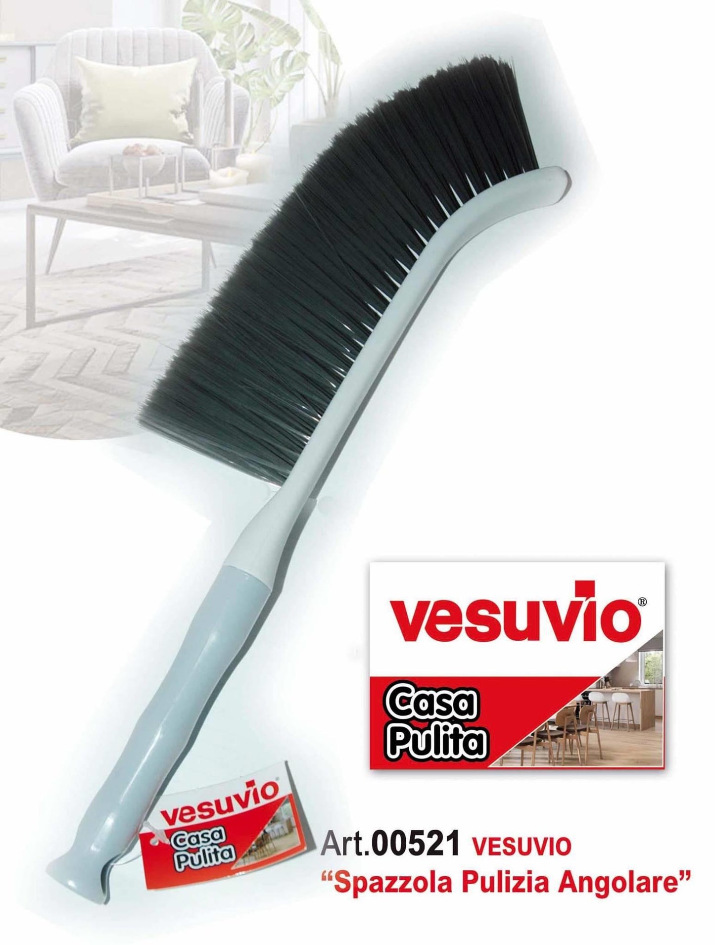 VESUVIO CASA PULITA SPAZZOLA PULIZIA ANGOLARE ART.00521