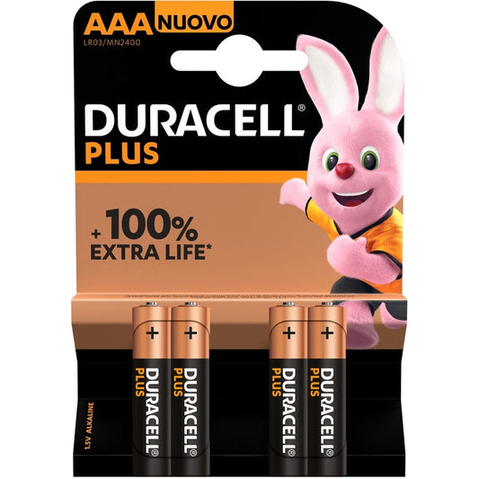 DURACELL PLUS MINISTILO AAA LR03/MN2400 1,5V ALKALINE 4PZ