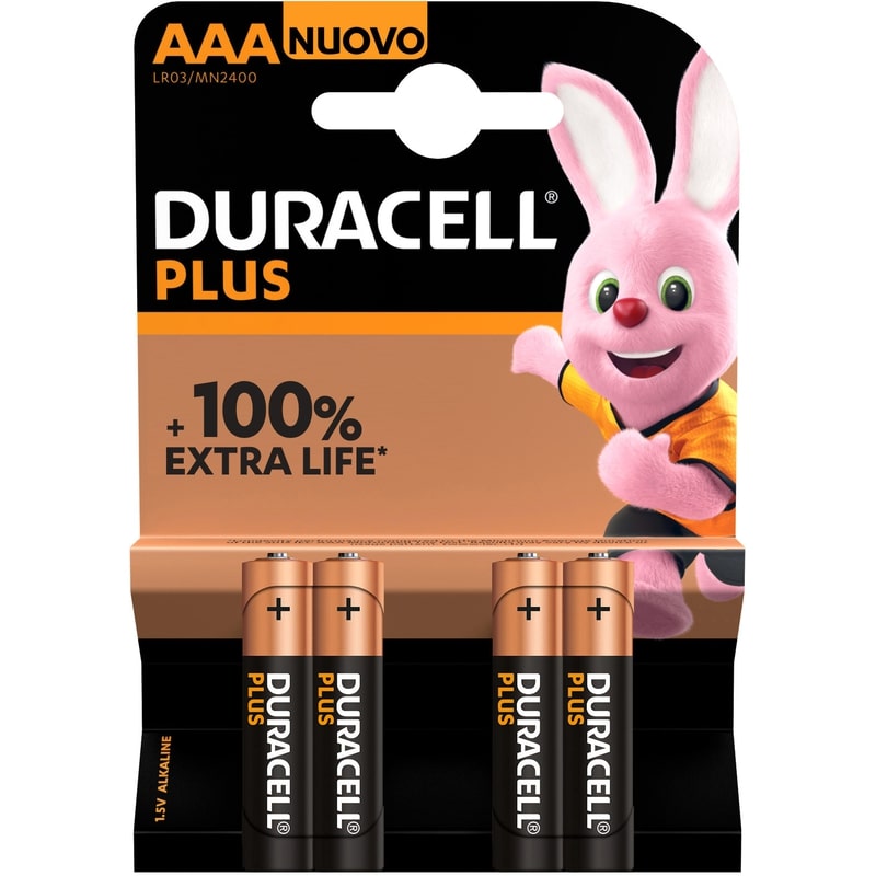 DURACELL PLUS MINISTILO LR03/MN2400 AAA 4PZ