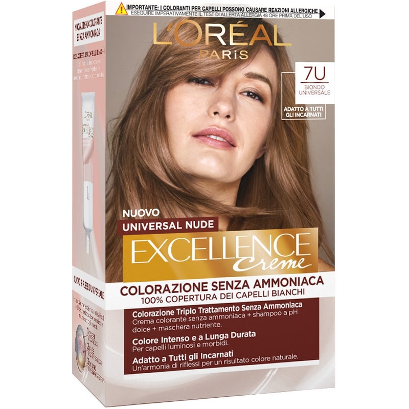 L'OREAL EXCELLENCE CREME UNIVERSAL NUDE 7U BIONDO UNIVERSALE