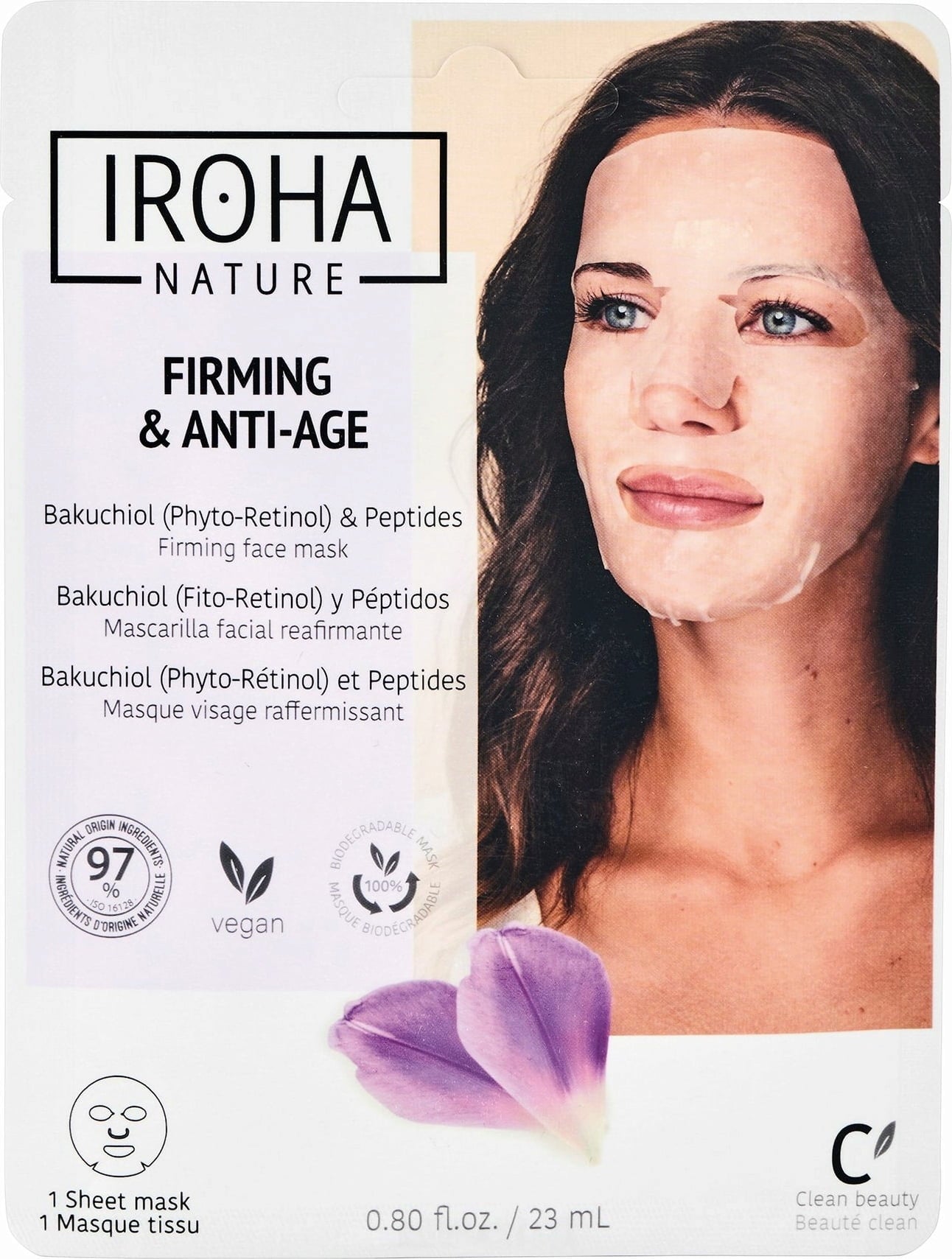 IROHA NATURE FIRMING & ANTI-AGE MASCHERA VISO TESSUTO PHYTO-RETINOL RASSODANTE 23ML