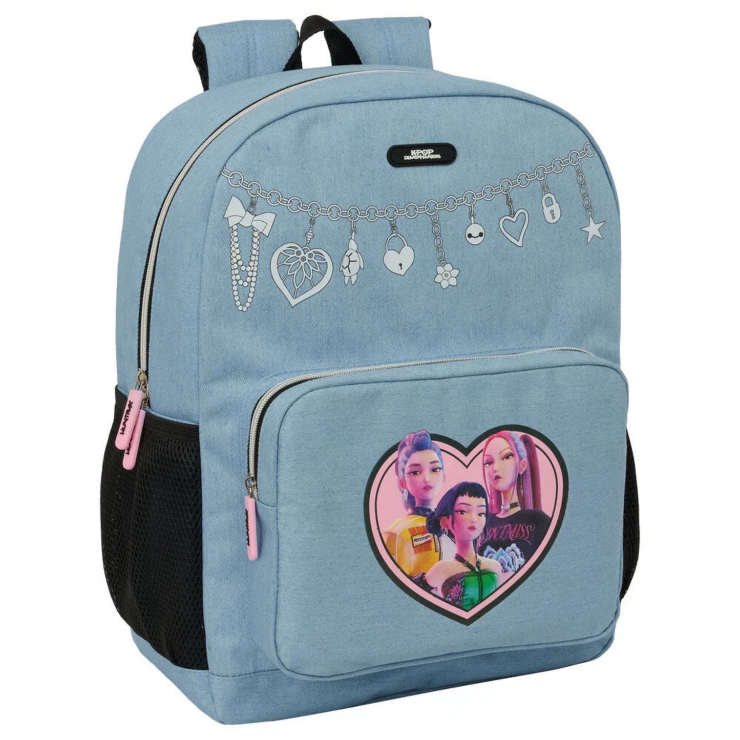 SAFTA KPOP DEMON HUNTERS ZAINO SCUOLA DENIM CM.43 ADATTABILE REF.642651754