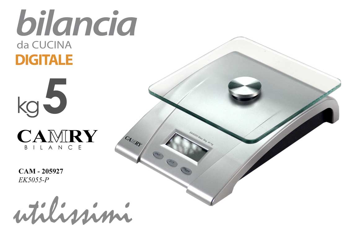 GICOS CAMRY BILANCIA DA CUCINA DIGITALE 5KG EK5055-P