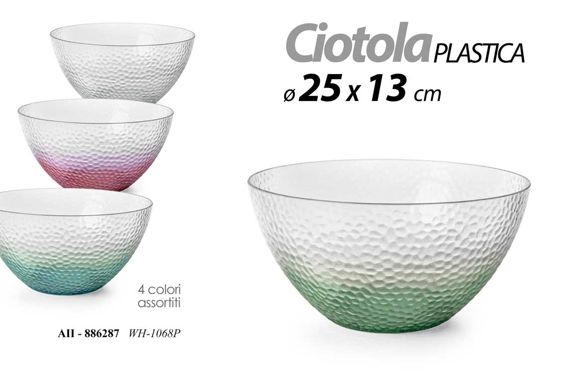 GICOS CIOTOLA PLASTICA CM.25X13 COLORI ASSORTITI AII-886287