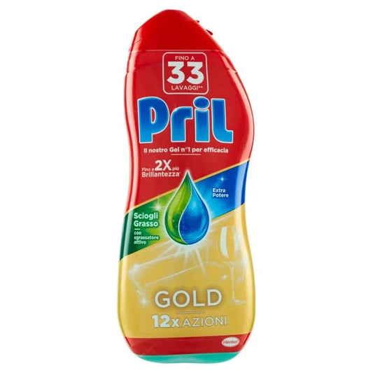 PRIL GOLD GEL 600ML 33LAV. SCIOGLI GRASSO CON SGRASSATORE ATTIVO