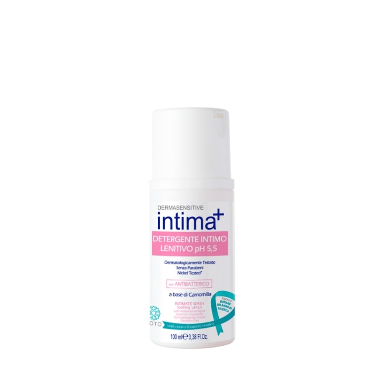 INTIMA+ DETERGENTE INTIMO MINITAGLIA 100ML LENITIVO PH 5,5 CON ANTIBATTERICO A BASE DI CAMOMILLA
