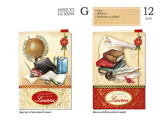 CROMO NB BIGLIETTO LAUREA LA.10244