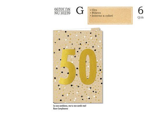 CROMO NB BIGLIETTO 50 ANNI NU.10239