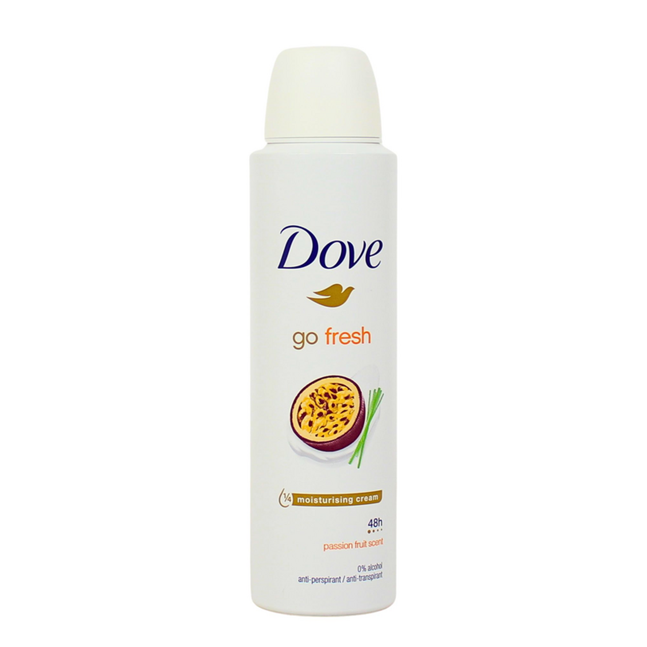 DOVE DEO SPRAY 150ML GO FRESH PASSION FRUIT SCENT 48H