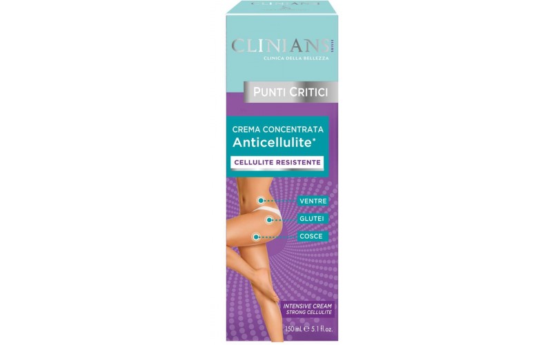 CLINIANS PUNTI CRITICI CREMA CONCENTRATA ANTICELLULITE 150ML CELLULITE RESISTENTE