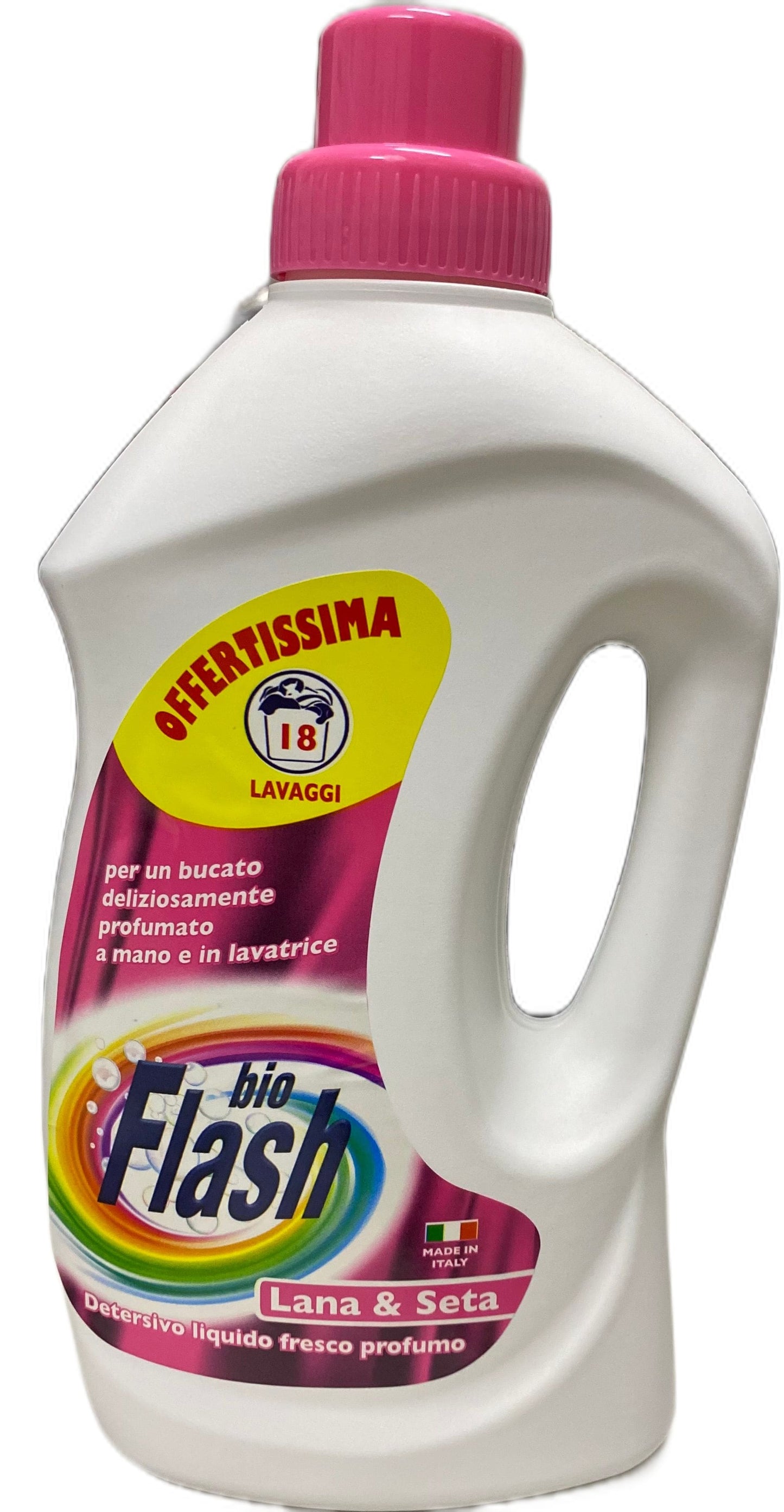 BIO FLASH LAVATRICE LIQUIDO 18LAV. 1L LANA & SETA