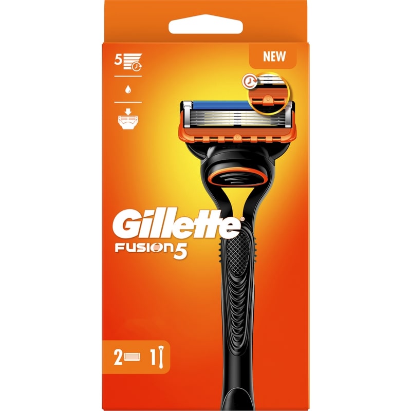 GILLETTE FUSION5 RASOIO +2 RICARICHE