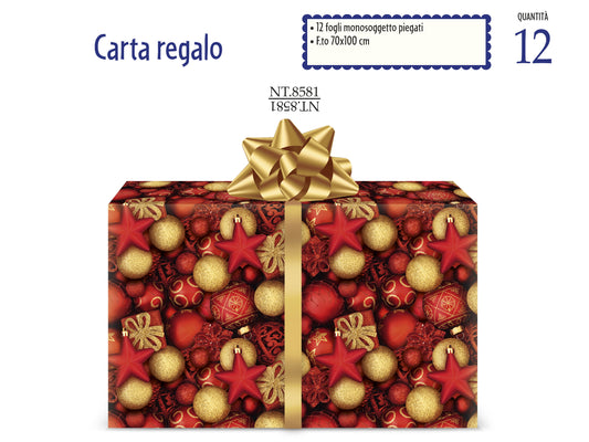 CROMO NB CARTA REGALO PALLINE CM.70X100 NT.8581