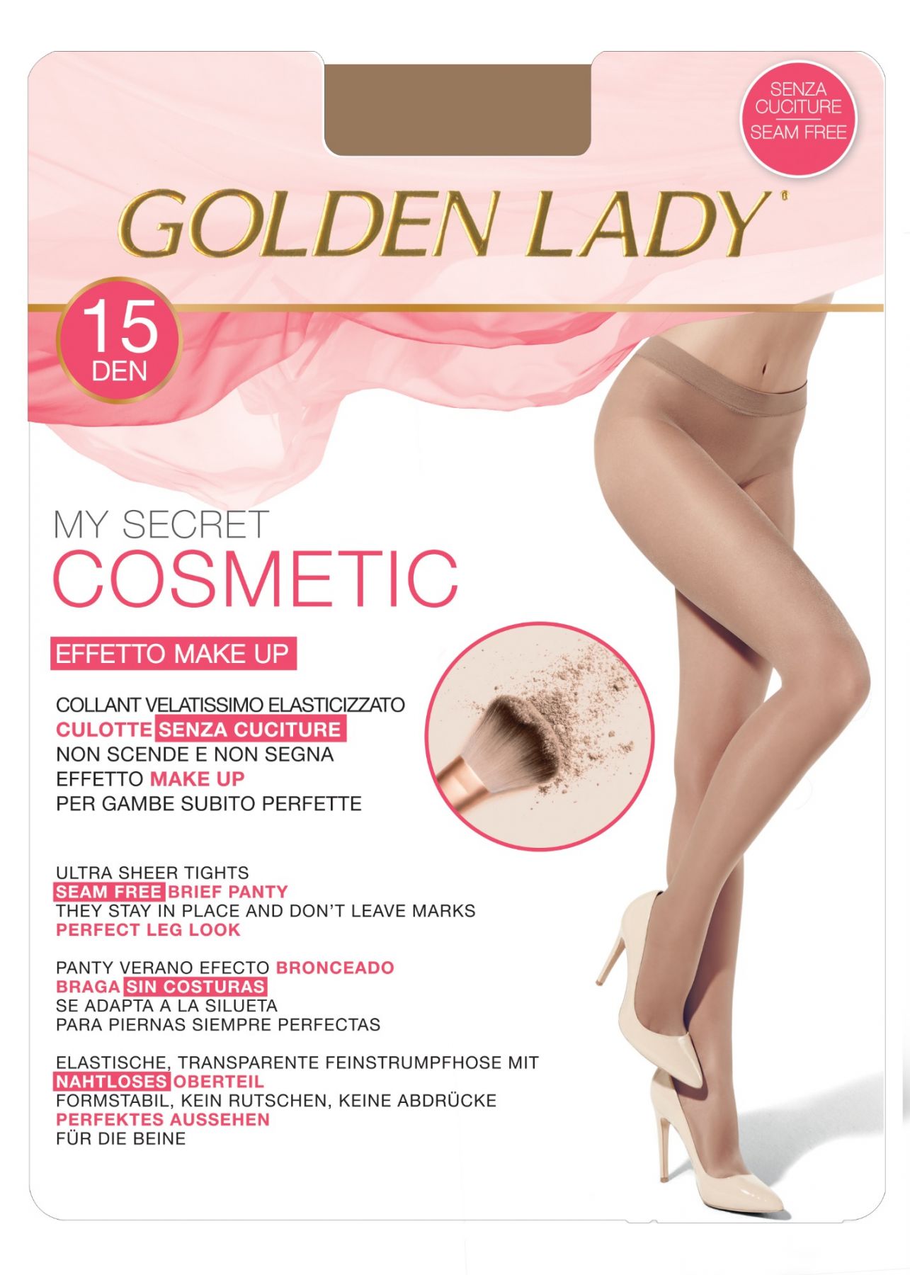 GOLDEN LADY COLLANT MY SECRET COSMETIC 15DEN MELON 3-M