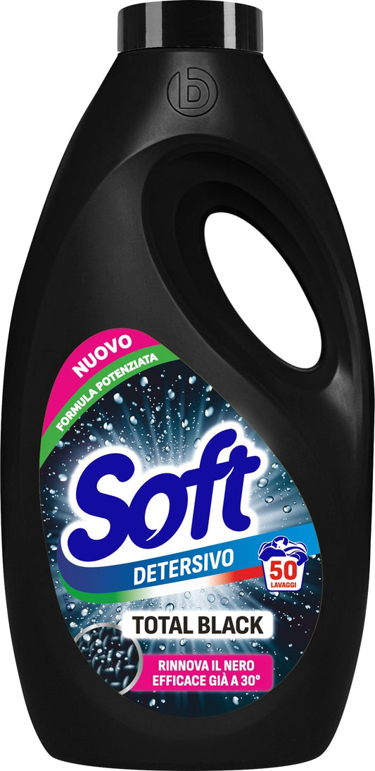 SOFT DETERSIVO LAVATRICE 2,25L 50LAV. TOTAL BLACK