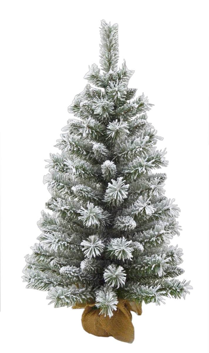 KASAVIVA NATALE ALBERO POLAR INNEVATO CON BASE JUTA CM.60 TIPS 65