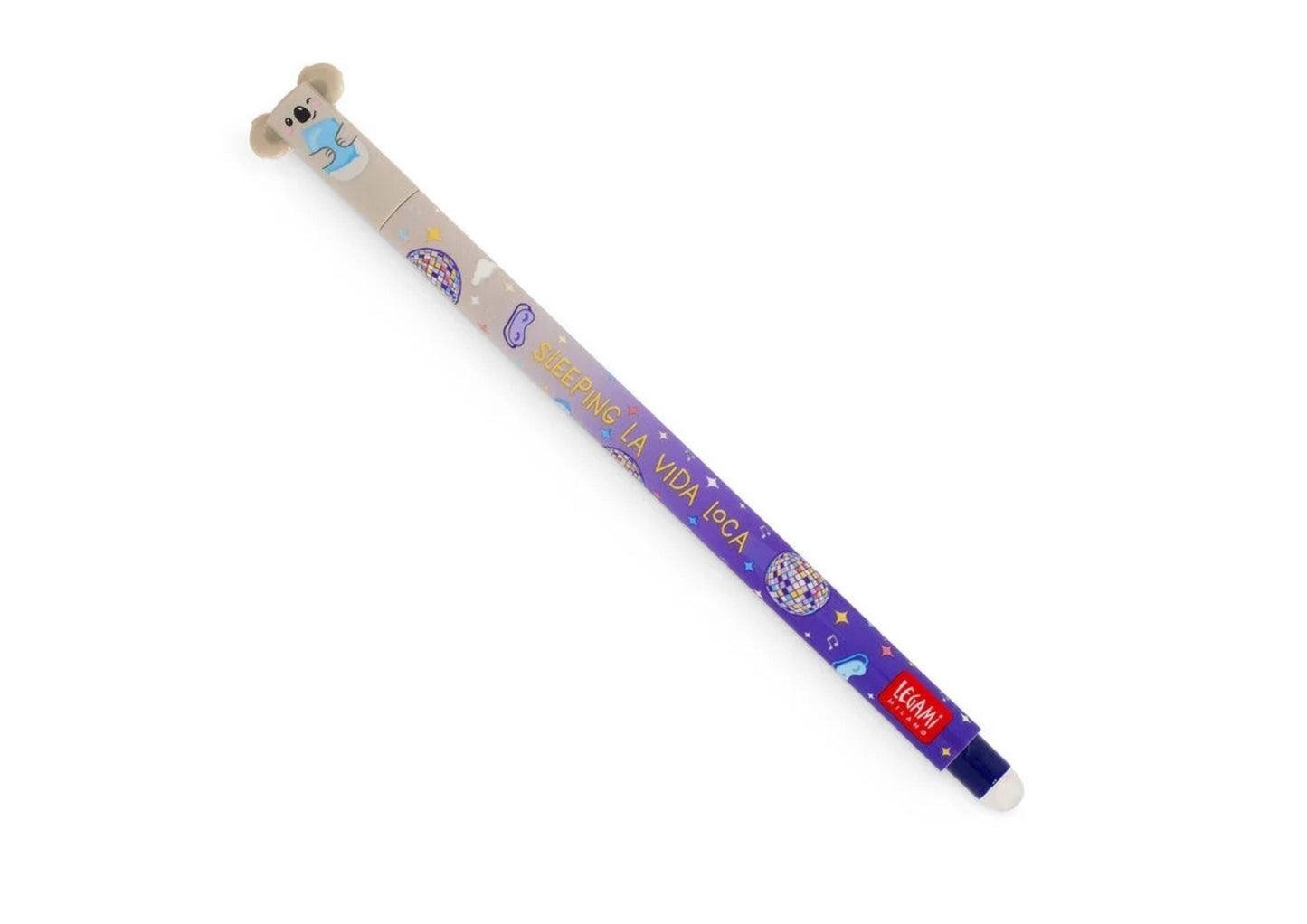 LEGAMI MILANO PENNA GEL CANCELLABILE 0,7MM KOALA "SLEEPING LA VIDA LOCA" INCHIOSTRO BLU