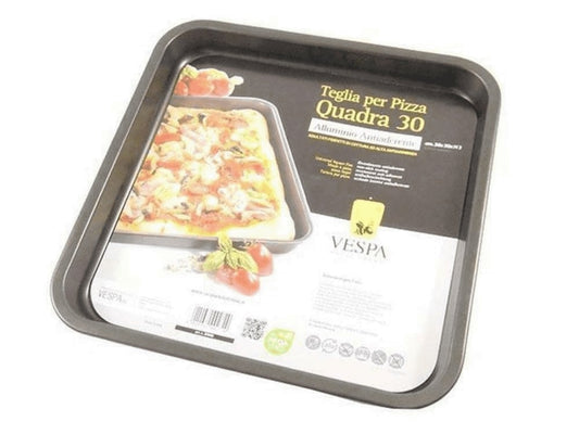 VESPA TEGLIA PER PIZZA QUADRA 30 CM.30X30X3 20986