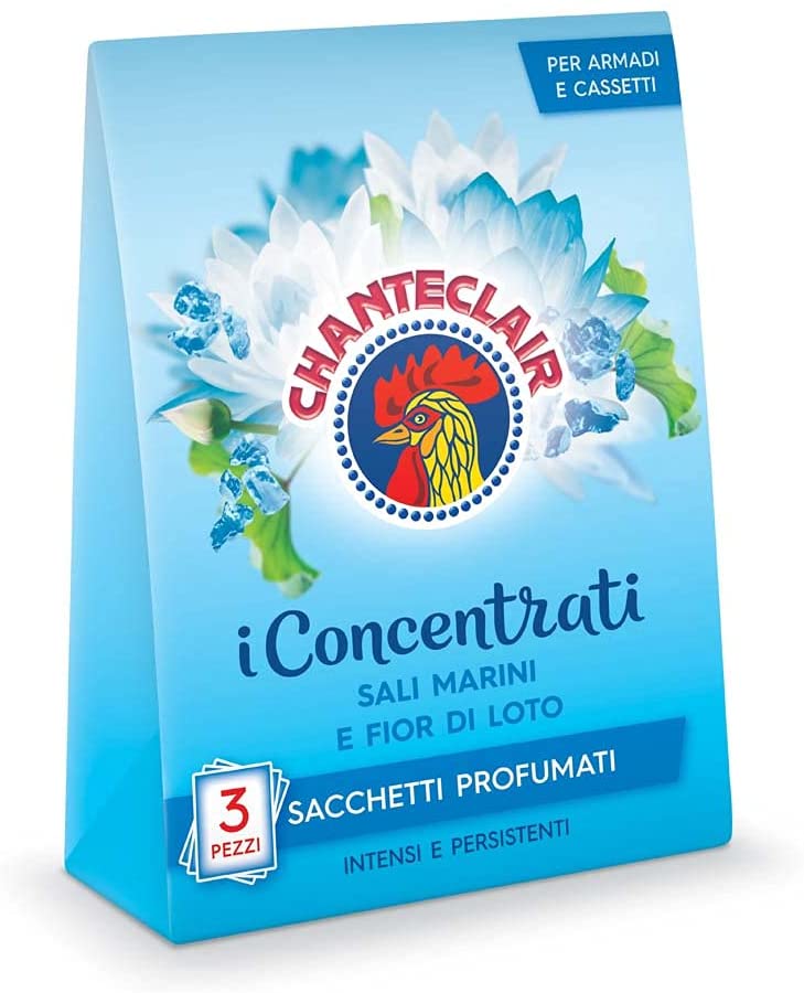 CHANTECLAIR I CONCENTRATI SACCHETTI PROFUMATI 3PZ SALI MARINI E FIOR DI LOTO