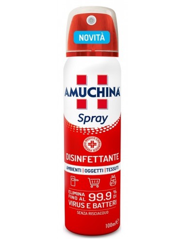 AMUCHINA SPRAY DISINFETTANTE AMBIENTI-OGGETTI-TESSUTI 100ML