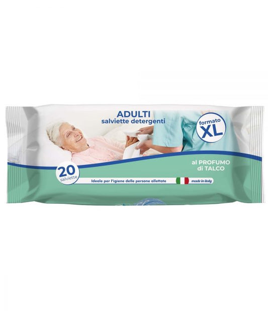 SOFFICE 20 SALVIETTE DETERGENTI ADULTI XL TALCO