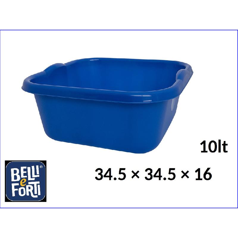 BELLI E FORTI BACINELLA QUADRATA CM.34,5X34,5X16 10LT BLU