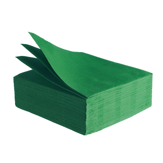 SOFFICE 50 TOVAGLIOLI DOPPIOVELO 24X24 VERDE FORESTA