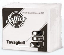 SOFFICE 50 TOVAGLIOLI DOPPIOVELO 24X24 BIANCO