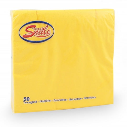 SOFFICE 50 TOVAGLIOLI DOPPIOVELO 33X33 GIALLO MAIS