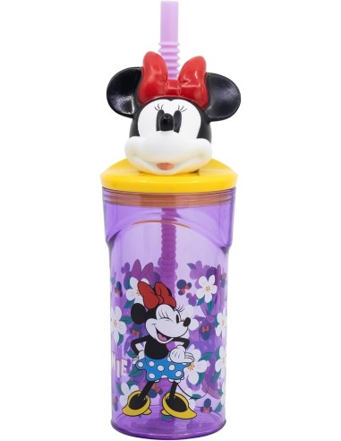 MINNIE DISNEY BICCHIERE TRITAN 3D CON CANNUCCIA 360ML