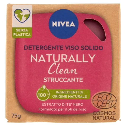 NIVEA DETERGENTE VISO SOLIDO 75G NATURALLY CLEAN STRUCCANTE