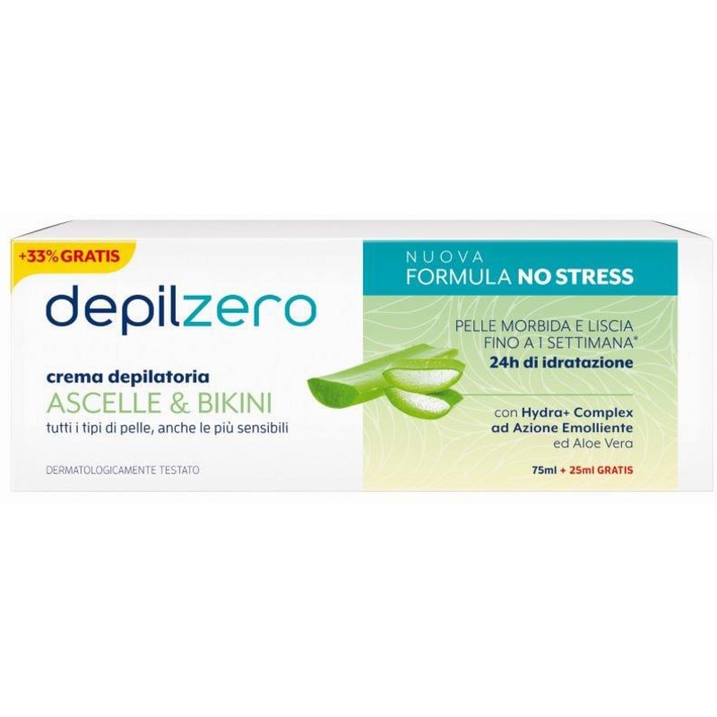 DEPILZERO CREMA DEPILATORIA 75+25ML ASCELLE & BIKINI TUTTI I TIPI DI PELLE