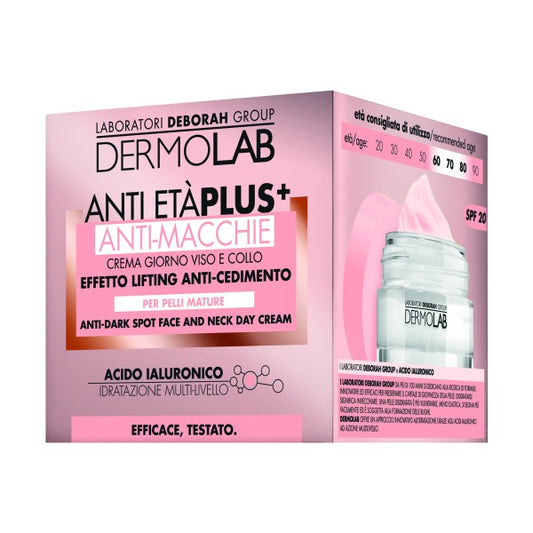 DERMOLAB ANTI ETA' PLUS+ ANTI-MACCHIE CREMA GIORNO VISO E COLLO 50ML