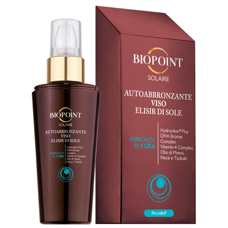 BIOPOINT SOLAIRE AUTOABBRONZANTE VISO ELISIR DI SOLE 50ML ABBRONZA IN 1 ORA