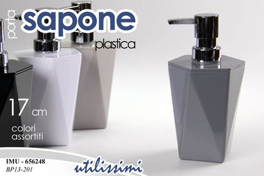GICOS PORTASAPONE PLASTICA DISPENSER 17CM COLORI ASSORTITI