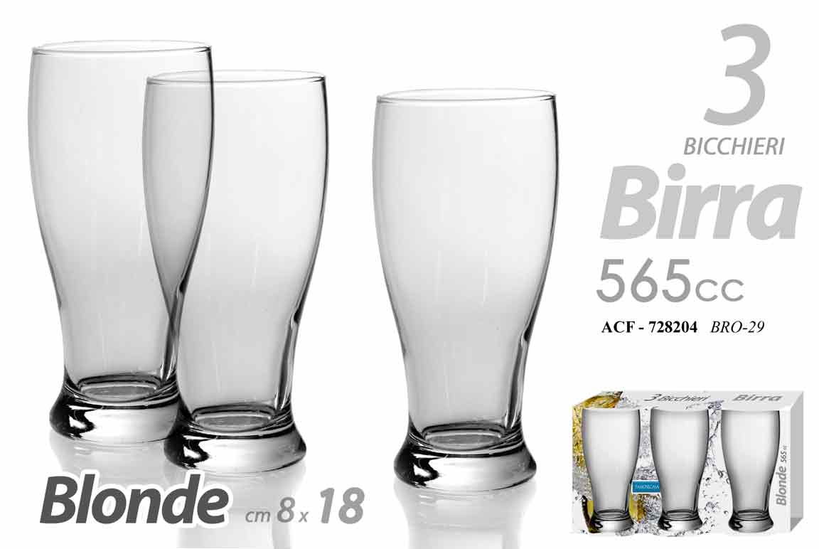 GICOS BICCHIERI BIRRA BLONDE 565CC CM.8X18