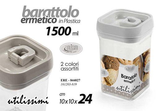 GICOS BARATTOLO ERMETICO PLASTICA 1500ML CM.10X10X24