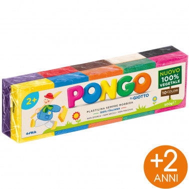 GIOTTO PONGO 10 COLORI 500 GR 100% VEGETALE