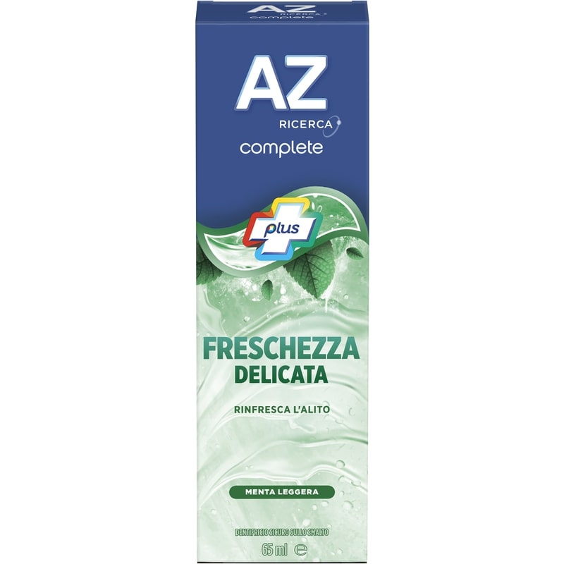 AZ DENTIFRICIO 65ML COMPLETE PLUS FRESCHEZZA DELICATA MENTA LEGGERA