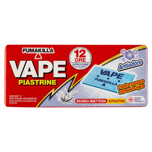 VAPE FUMAKILLA RICARICA INSETTICIDA PIASTRINE 30PZ ANTIODORE