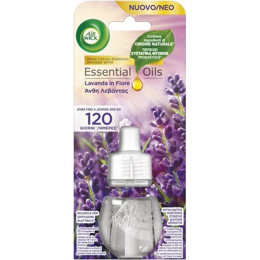 AIR WICK RICARICA ELETTRICO 19ML ESSENTIAL OILS LAVANDA IN FIORE