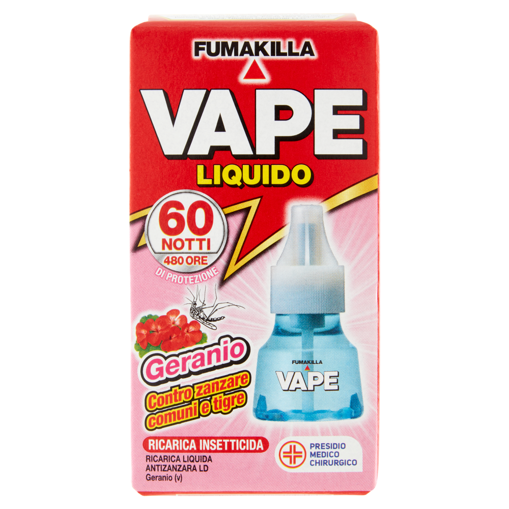 VAPE FUMAKILLA RICARICA LIQUIDO 60 NOTTI GERANIO