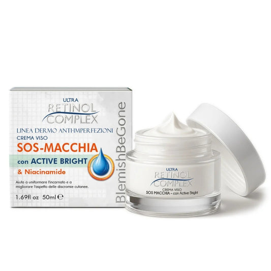 ULTRA RETINOL COMPLEX LINEA DERMO ANTI-IMPERFEZIONI CREMA VISO SOS-MACCHIA 50ML ACTIVE BRIGHT & NIACINAMIDE