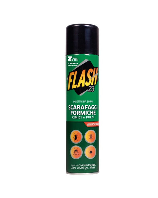 FLASH INSETTICIDA SPRAY SCARAFAGGI FORMICHE CIMICI E PULCI 250ML