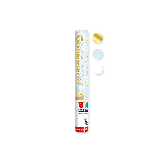 BIG PARTY POPPER 30CM CORIANDOLI CHIC CELESTE