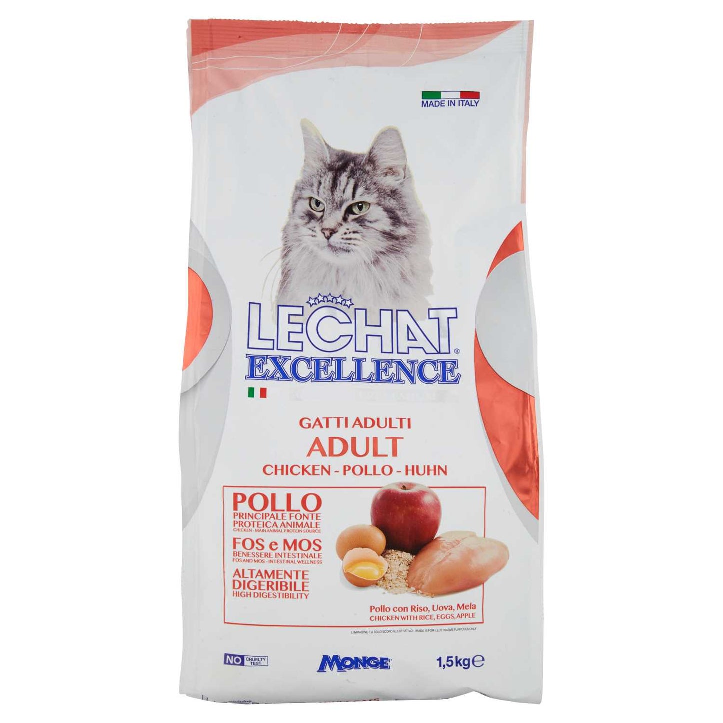 LECHAT EXCELLENCE CROCCANTINI 1,5KG ADULT POLLO