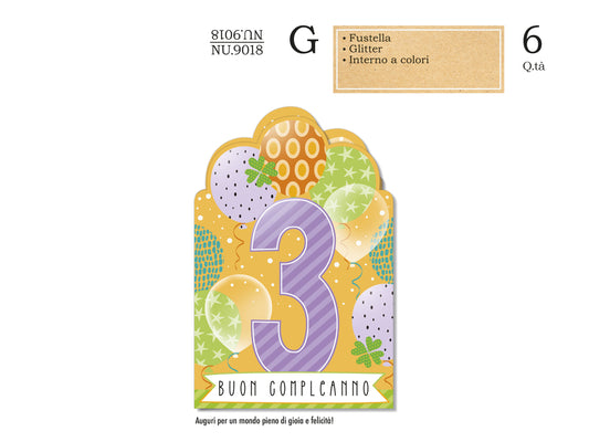 CROMO NB BIGLIETTO NUMERO 3 NU.9018