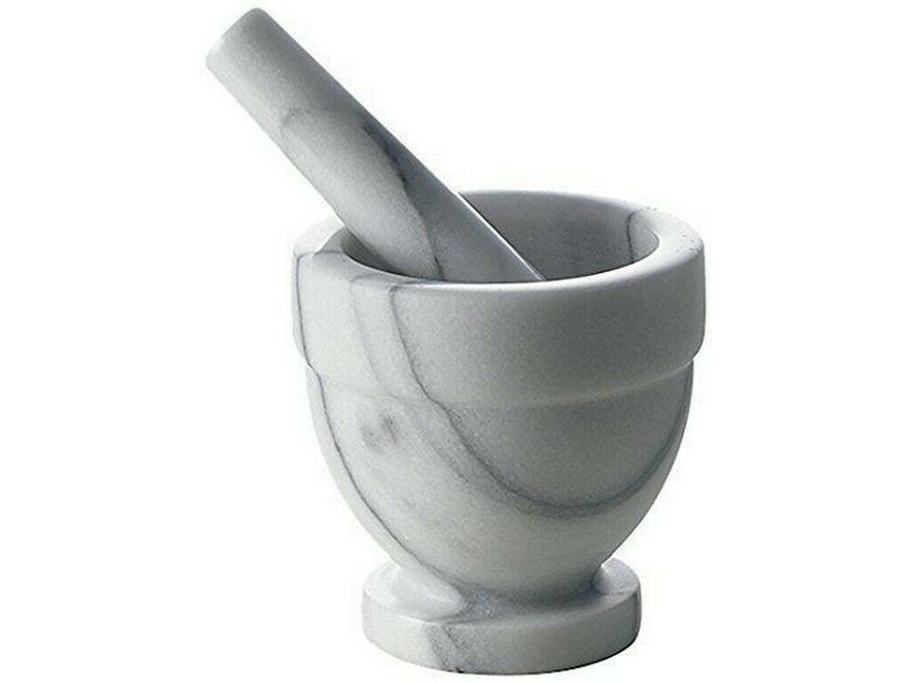 BORELLA MORTAIO IN MARMO CON PESTELLO CM.12